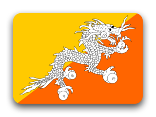 Bandera de Bhután